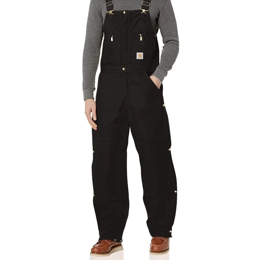 Carhartt Men's Extreme Yukon Arctic Quilt Insulated Bib Overalls R33-Black 42x30